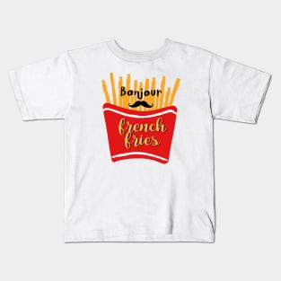 french fries bonjour Kids T-Shirt